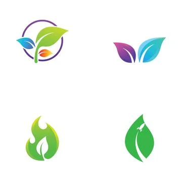 Leaf logo and vector images 스톡 일러스트
