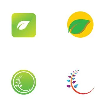 Leaf logo and vector images 스톡 일러스트