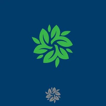 Leaf logo design for farming or farmer association and more Stock Illustration