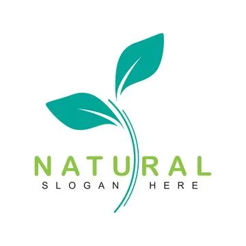 Leaf logo design Stock Illustration