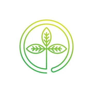 Leaf Logo design vector illustration. Abstract Leaf Logo vector in creative d Stock-Illustration