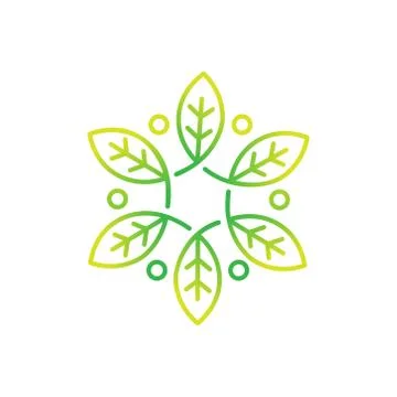 Leaf Logo design vector illustration. Abstract Leaf Logo vector in creative d Stock-Illustration