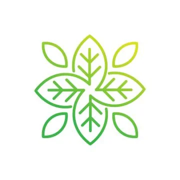 Leaf Logo design vector illustration. Abstract Leaf Logo vector in creative d Stock-Illustration
