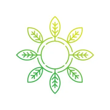 Leaf Logo design vector illustration. Abstract Leaf Logo vector in creative d Stock Illustration