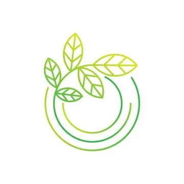 Leaf Logo design vector illustration. Abstract Leaf Logo vector in creative d Иллюстрация