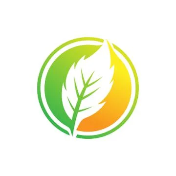 Leaf Logo design vector illustration. Abstract Leaf Logo vector in creative d Stock Illustration