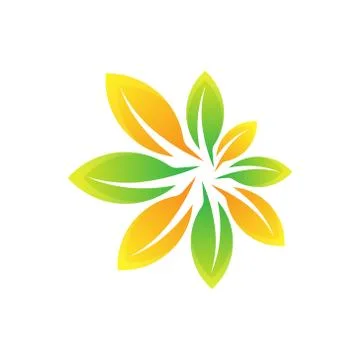 Leaf Logo design vector illustration. Abstract Leaf Logo vector in creative d Stock Illustration