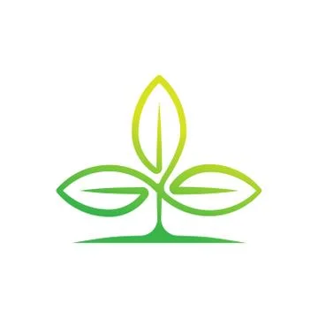 Leaf Logo design vector illustration. Abstract Leaf Logo vector in creative d Stock Illustration