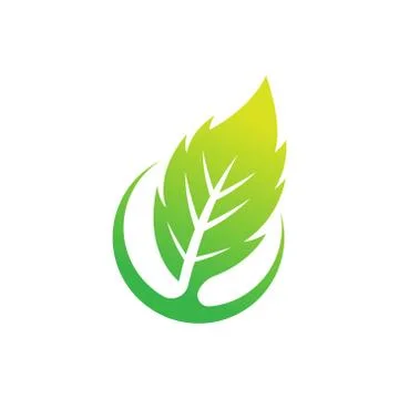 Leaf Logo design vector illustration. Abstract Leaf Logo vector in creative d Stock Illustration
