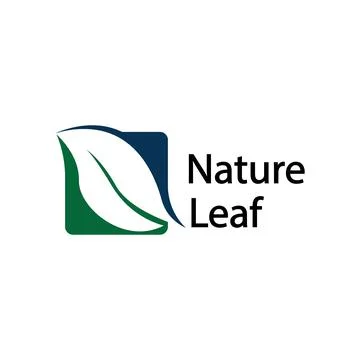 Leaf logo design vector for nature symbol template editable,Green leaf logo e Stock Illustration