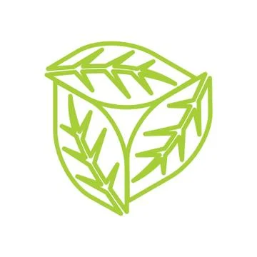 Leaf Logo Design Vector Template Isolated Stock-Illustration