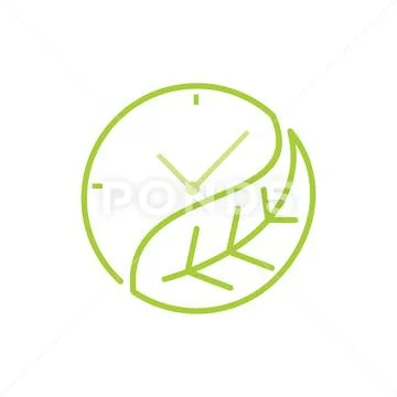 Leaf Logo Design Vector Template Isolated Illustrazione stock
