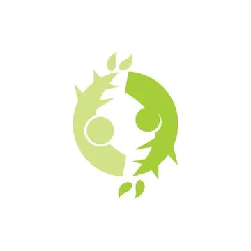 Leaf Logo Design Vector Template Isolated Stock-Illustration