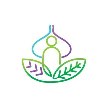 Leaf Logo Design Vector Template Set Stock-Illustration