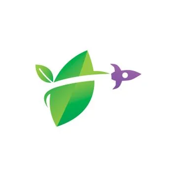 Leaf Logo Design Vector Template Set Stock-Illustration