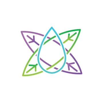 Leaf Logo Design Vector Template Set Stock-Illustration