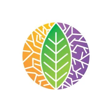 Leaf Logo Design Vector Template Set Stock-Illustration