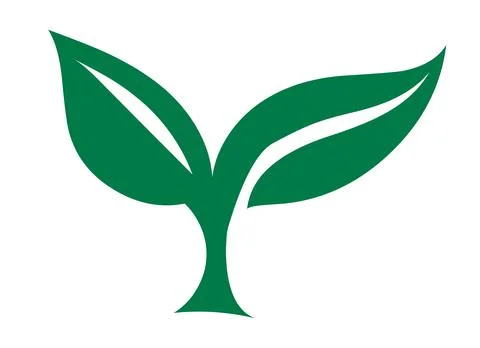 Leaf logo icon Stock Illustration