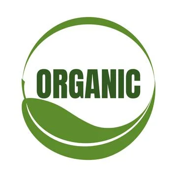Leaf logo organic Label eco icon vector isolated background. 스톡 일러스트
