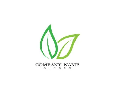 Leaf logo vector icon illustration Stock Illustration
