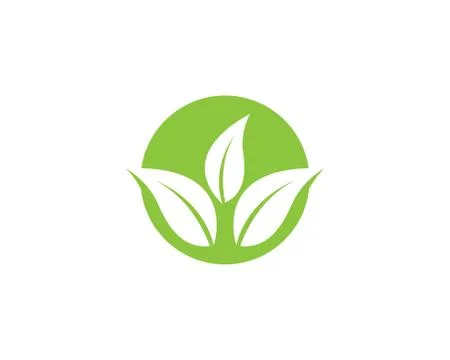Leaf logo vector icon illustration Stock Illustration