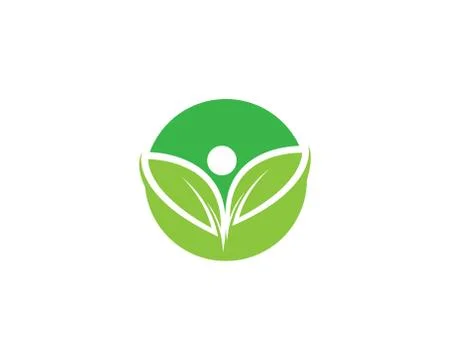 Leaf logo vector icon illustration Stock Illustration