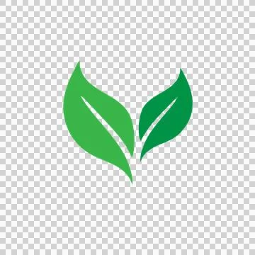 Leaf logo vector png Illustrazione stock