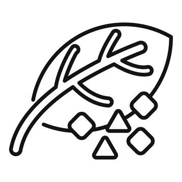 Leaf losing pixel elements showing autumn season 스톡 일러스트