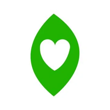 Leaf love Stock Illustration