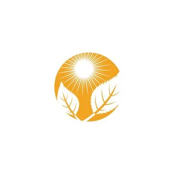 Leaf Mint Logo Template vector symbol Stock Illustration