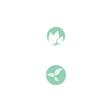 Leaf Mint Logo Template vector symbol Stock Illustration