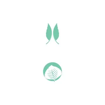 Leaf Mint Logo Template vector symbol Stock Illustration
