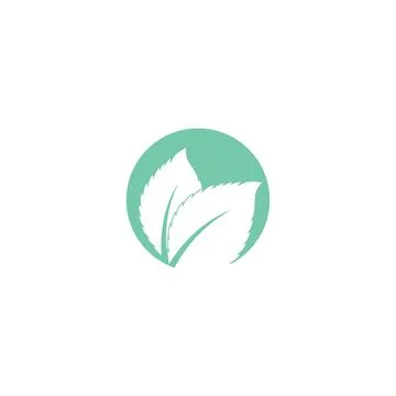 Leaf Mint Logo Template vector symbol Stock Illustration
