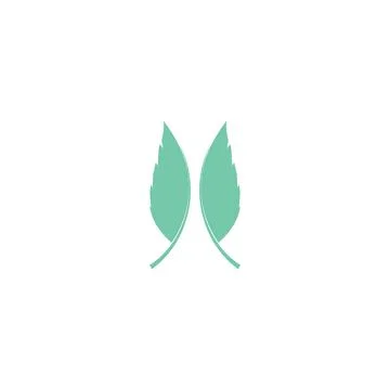 Leaf Mint Logo Template vector symbol Stock Illustration