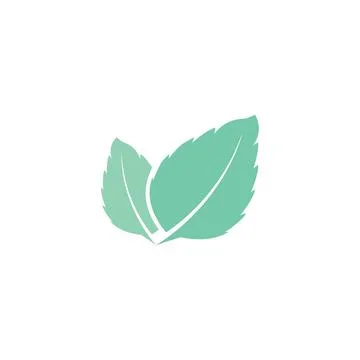 Leaf Mint Logo Template vector symbol Stock Illustration