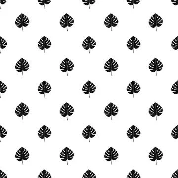 Leaf of monstera pattern Stock Illustration