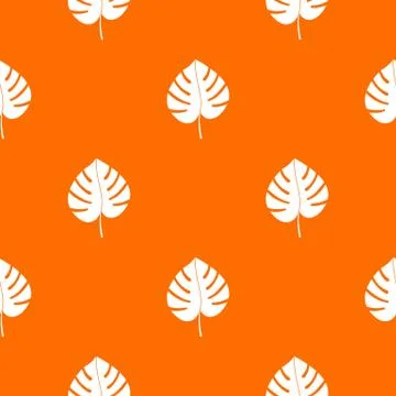 Leaf of monstera pattern seamless Stock Illustration