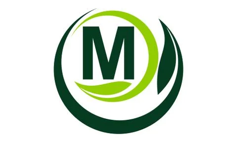 Leaf Motion Initial M Stock Illustration