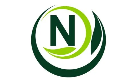 Leaf Motion Initial N Stock Illustration
