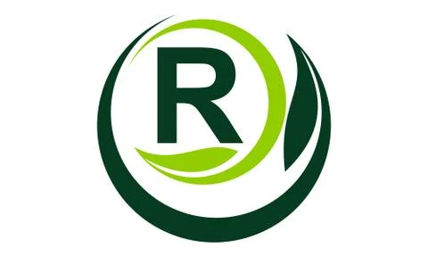 Leaf Motion Initial R Stock Illustration