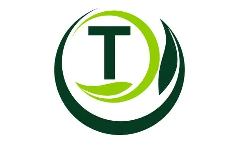 Leaf Motion Initial T Stock Illustration