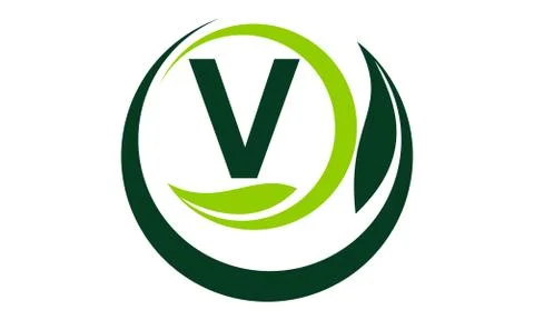 Leaf Motion Initial V Stock Illustration
