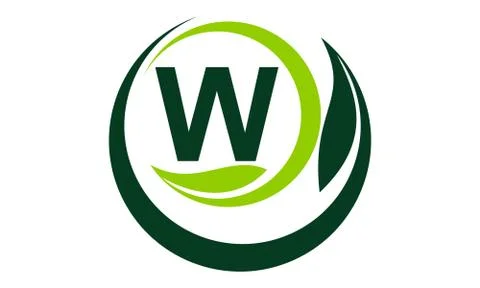 Leaf Motion Initial W Stock-Illustration