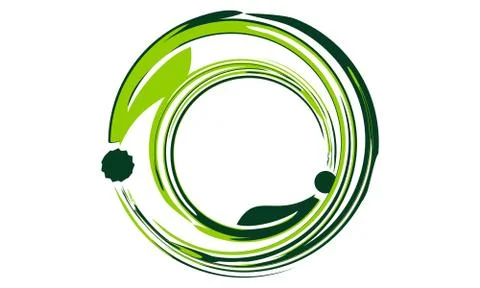 Leaf Motion Template Stock Illustration