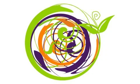 Leaf Motion Template Stock Illustration