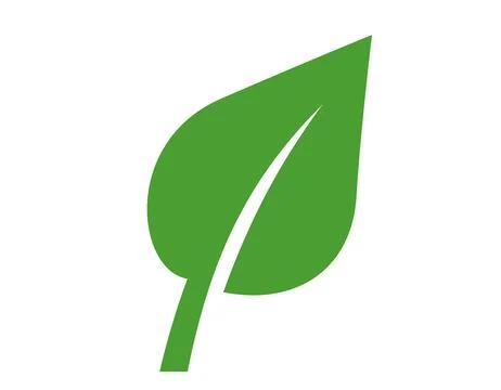 Leaf nature eco icon. Vector flat illustration of single green plant leaf i.. Stock Illustration