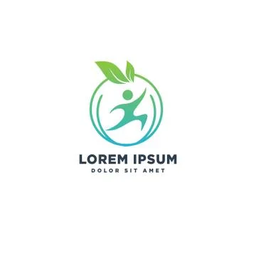 Leaf nature eco logo template vector illustration icon element Stock Illustration