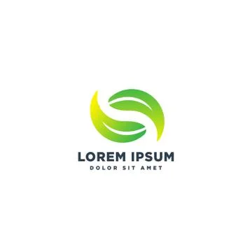 Leaf nature eco logo template vector illustration icon element Stock Illustration