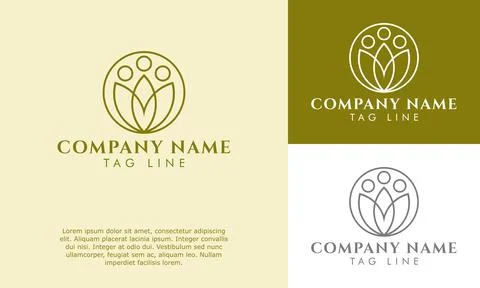LEAF NATURE LOGO Illustrazione stock