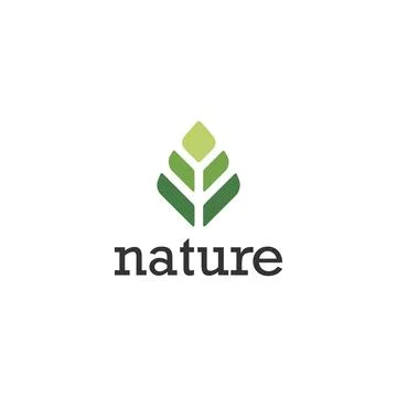 Leaf Nature Symbol. Web Icon Logo Template Design Element. Stock Illustration